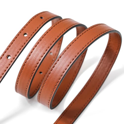 Image of Vachetta Leather Adjustable Crossbody Strap for Leather Shoulder Strap Belt Replacement Suitable for L V Handbags