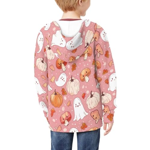 Kids Zip Up Hoodies 6-16T Boys Girls Soft Sweatshirt Athletic Jacket Hooded Long Sleeve Pullover with Pockets4