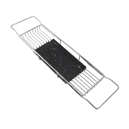 Bandeja extensible para bañera, diseño elegante para baños relajantes, sostiene libros, bebidas y accesorios, para amantes del spa, ajustable e impermeable