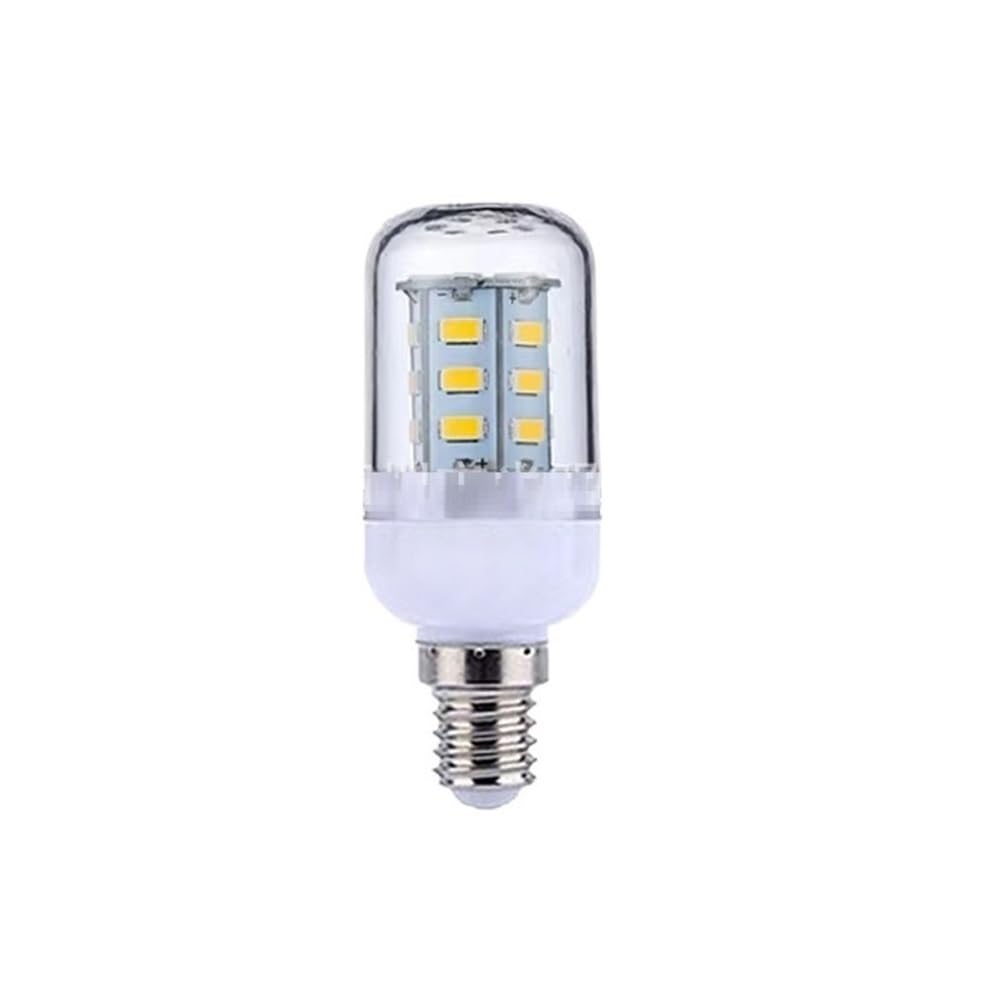 RZL Lighting, Lote de 20 bombillas LED tipo mazorca pequeñas E27/E14 de 12 V y 24 V, 27 bombillas LED tipo mazorca de alto brillo 5730SMD(ACDC12-24V warm white,E14)