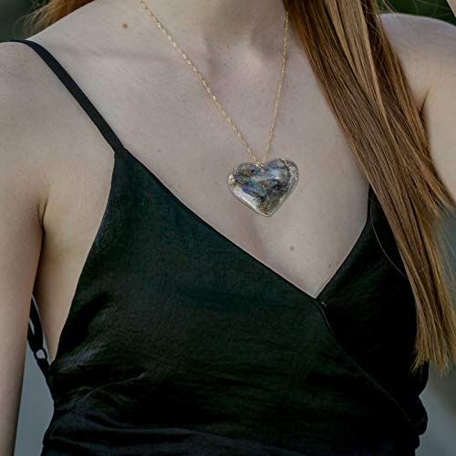 VILLCASE Cristal Coração Pedra Ametista Quartzo Cura Pedra Preciosa Amor Coração Chacra Reiki Balanc