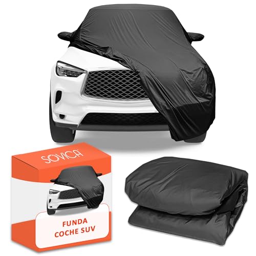 Funda Coche SUV Valida para Todo Tipo de SUV todoterrenos 4x4 Furgonetas monovolumen Familiares Material PEVA Funda Exterior Furgoneta
