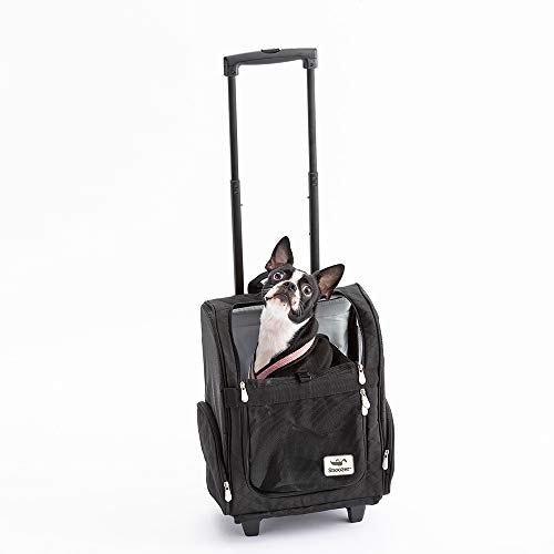 Snoozer Roll Around 4in1 Pet Carrier, Black, Medium whiskoftail