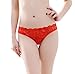 HitZoom Sexy Women Leopard Printing Open Croth Underwear Red2 (One Size)