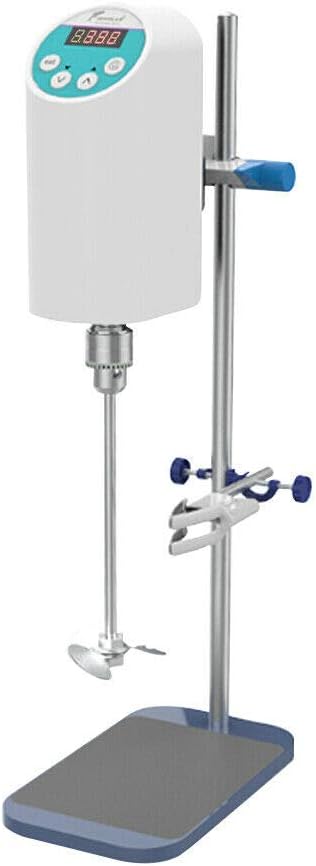 20L Lab Digital Overhead Stirrer Lab Mixer 80,000mpas Overload Protection Electric Mixer Agitator Stirring Laboratory Mixer Industrial Liquid Mixer
