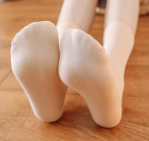 Nyamah Sales Socks Winter Warmer Thicken Thermal Wool Snow Socks Soft Velvet Floor Toe Covers for Ladies Girls Women Fully Stretchable (Pack of_1)(Beige) 4