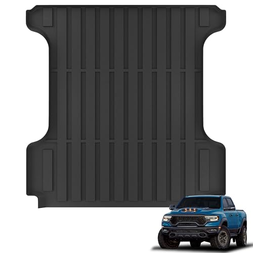 KARPAL Truck Bed Mat for Ram 1500/1500 RHO 2019-2026 & RAM 1500 Classic 2019-2024 5.7 ft Short Bed (67.4 in) Not for Rambox, All Weather TPE Truck Bed Liner Cargo Trunk Accessories for Ram 1500