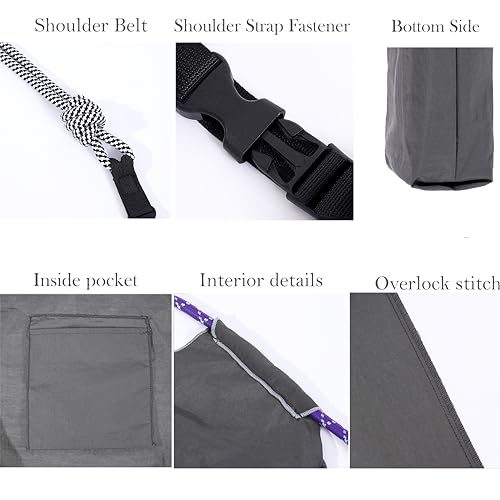 Ball&Chain Embroidery Initial Nylon Tote Bag,Personalized Present Suitable for Travel,Beach,is a Great Gift Women, Mom 6