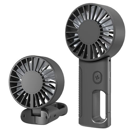 SHYOSUCCE Handventilator Mini mit 4 einstellbaren Geschwindigkeiten Lanyard, tragbaren USB Ventilator für Hause, Büro, Freien und Reisen