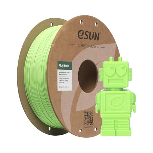 eSUN PLA Basic Filament 1.75mm, 3D Printer Filament High Speed PLA for Fast Printing, 1KG Spool (2.2 LBS) 3D Printing Filament for High Speed 3D Printers, Peak Green