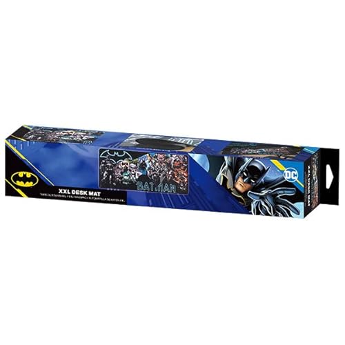 Subsonic - Alfombrilla para Ratón XXL - Alfombrilla de Escritorio Batman 90x40 cm - Superficie Lisa Optimizada para Sensores, Base Antideslizante, Bordes Cosidos – Negro - imagen 6