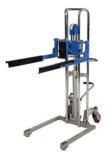 Vestil ABS-130 Steel Adjustable Box Stacker 380 Lb. Capacity Silver - Thumbnail 2