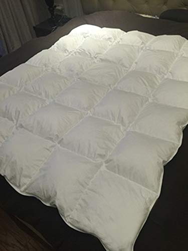 Baby/Toddler Crib Down Comforter/Blanket for Winter,Pure Goose Down Filled,Soft Breathable Cozy(White, Small(33x43in))