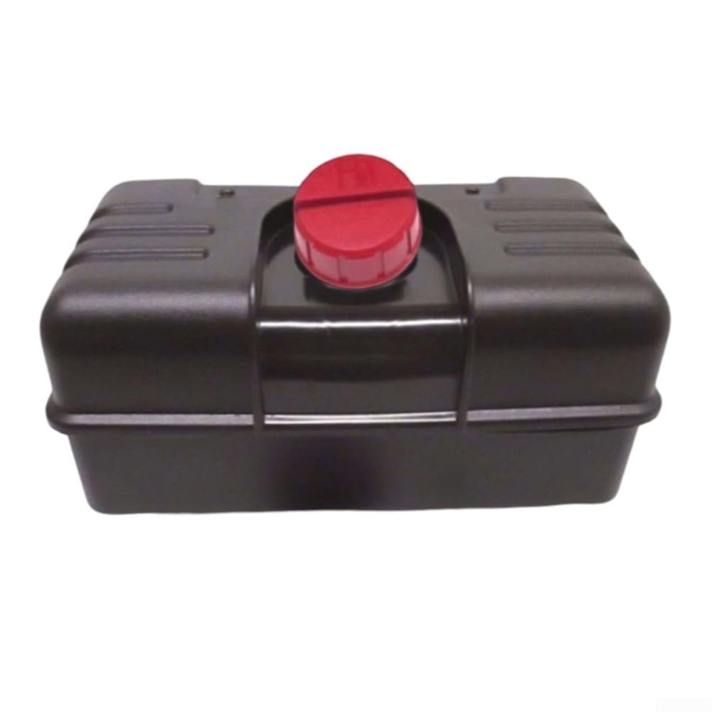 Réservoir de carburant de 3,8 L pour Tecumseh 34186A - Remplacement pour broyeur de 8,5 CV - Fraise à neige - Plastique robuste avec bouchon rouge