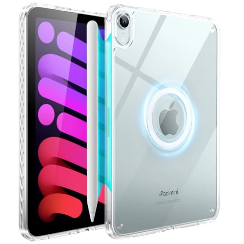 SANDUODD Case for iPad mini A17 Pro, iPad mini 6 case, Compatible with Magsafe, Clear Back with TPU Frame, Slim Lightweight Protective Case for 8.3“ iPad mini (Clear)