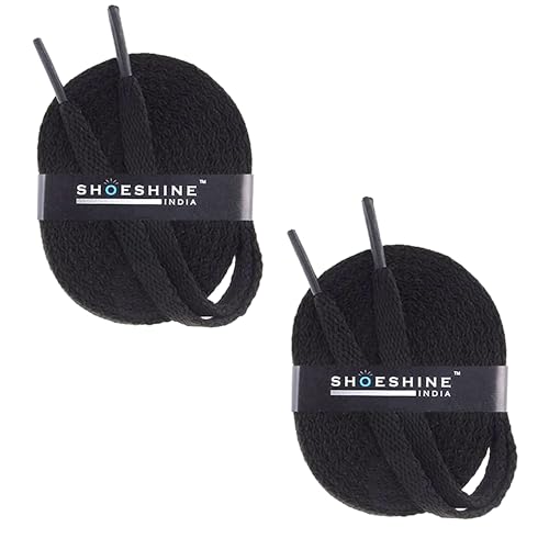 Image of SHOESHINE Sports & Sneakers Shoe Laces - 2 Pairs Set Flat Shoelace for Men & Women