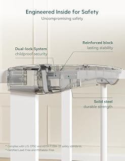 Babelio Baby Gate for Doorways and Stairs, 26-40 Inch Auto Close Dog Gate, Easy Install, Pressure Mounted, No Drilling, fits for Narrow and Wide Doorways, Safety Gate Door for Child and Pets, White