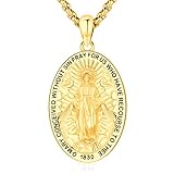 LOOVE Collar con amuleto de plata de ley 925 con medallas de San Patrón, joyería protectora para hombres y mujeres con cadena de 50,8 cm / 55,8 cm + 5 cm, plata de ley, sin piedras preciosas