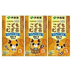 伊藤園 健康ミネラル麦茶 こどもむぎ茶 125ml紙パック×36(3P×12)本入