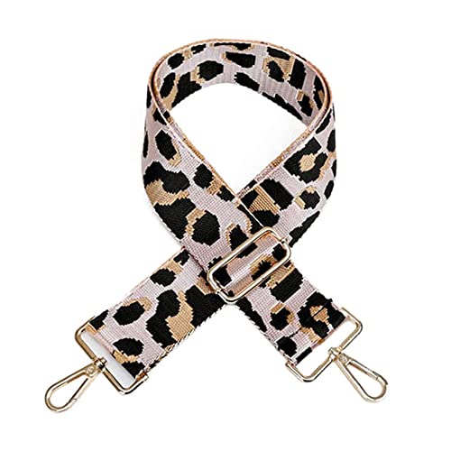 Réglable Remplacement Large Bandoulière d’Épaule de Léopard Sangle Bandoulière Réglable Anse de Sac Bandouliere pour Sac Sangles Remplacement DIY 80-130cm Tokaneit Cover