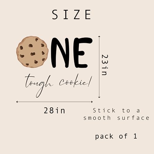 Vinilo decorativo para fiesta One Tough Cookie 28 x 23 in miniatura 5