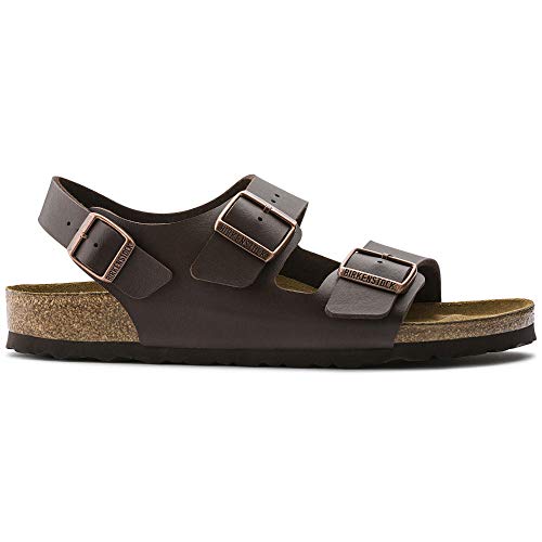 Image of Birkenstock Milano Men's Sandals, Brown, 41
