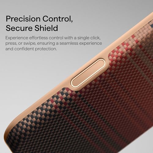 Image of pitaka for iPhone 17 Pro Max Case 6.9 inch, Refined Protection, Sunset | Premium Aramid Fiber, Seamless TPU Fusion, Camera Control Button, Compatible with MagSafe, Minimalist