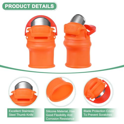 Set de Cuchillas para Jardín con Separador de Dedos de Silicona miniatura 2