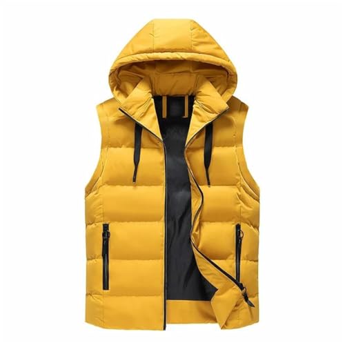 Doudoune sans manches matelassée à capuche chaude imperméable hiver - 3