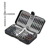 VMAN Ratchet Screwdriver Set, 66 in 1 Magnetic Screwdriver Sets, S2 Steel Bits, DIY Combination Flexible Shaft, Suitable for Furniture Assembly, Precision Electrical Appliance Repair, Bicycle Tools