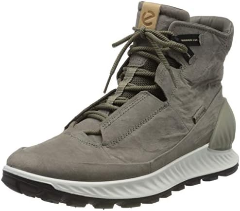 ECCO Men's Exostrike Mid DYNEEMA Hiking Boot, Warm Grey Nubuck, 11-11.5