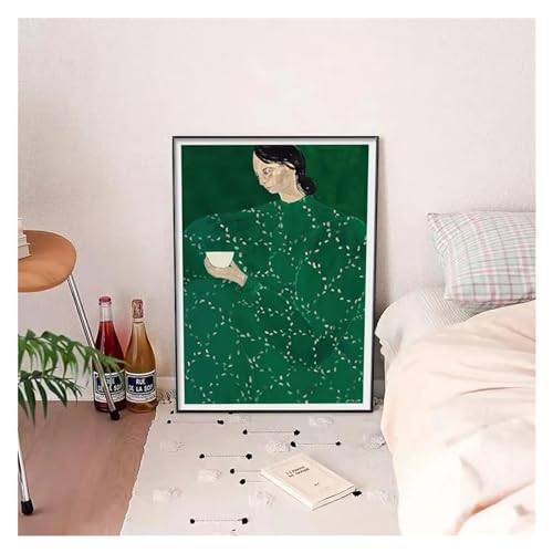 Peinture murale moderne figurine abstraite retro pour mur nu