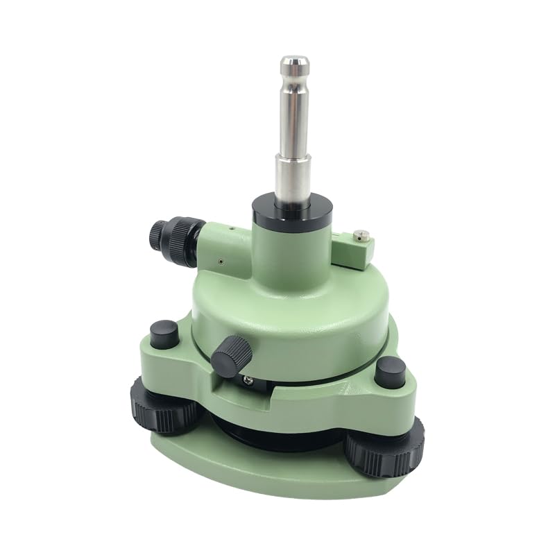 Base nivelante Verde de Tres mordazas & Adaptador con Plomada Óptica con Burbuja De Nivel for Prisma for Estaciones Totales Topográficas