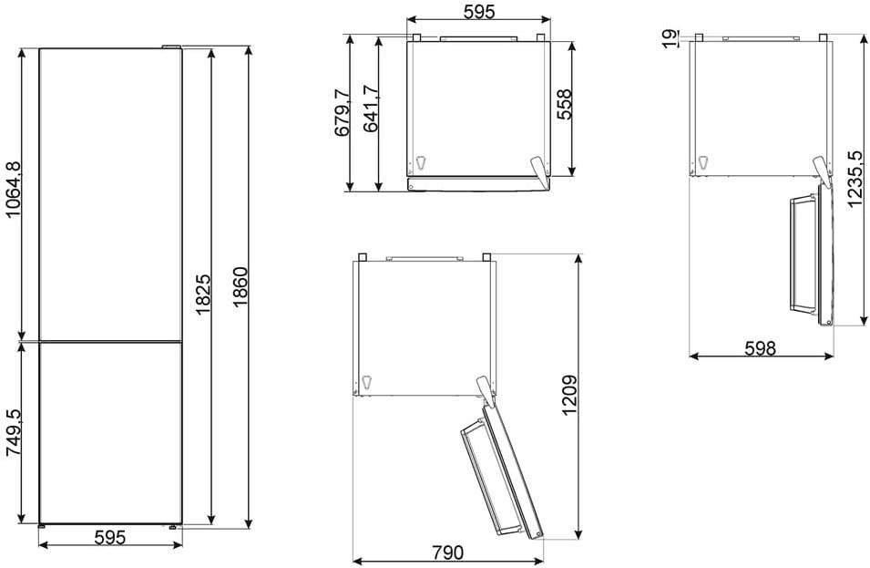 Frigorifero Combinato No Frost, A++, 324 Litri Frigorifero Combinato No Frost, A++, 324 Litri