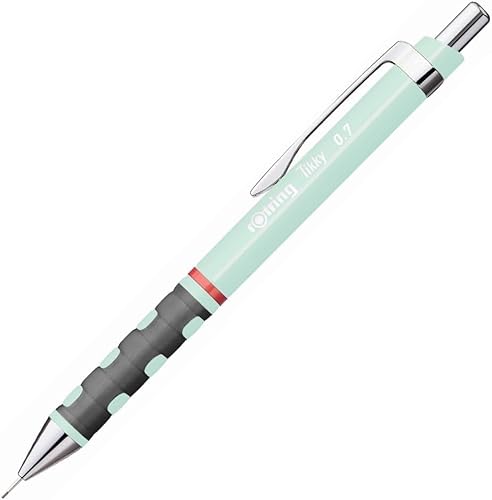 rOtring Tikky - Portaminas pastel | HB 0.7 mm | Azul ártico | con agarres de goma cómodos | 1 unidad