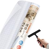 【ペットOK！魔法の壁紙シール】猫 壁紙保護シート 防水・防油・無害 スクレーパー付き 目立ちにくい 再剥離可能 賃貸OK 壁紙シール 爪とぎ防止シート ひっかき 防止 落書き対策 250*90CM