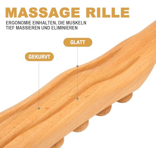 Masseur Gua Sha en bois de qualité supérieure aux 20 perles de massage