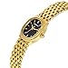 BERNY Gold Watches for Women Vintage Bracelet Wrist Watch Luxury Small Ladies Oval Quartz Watch with Tools Included(Black Dial)