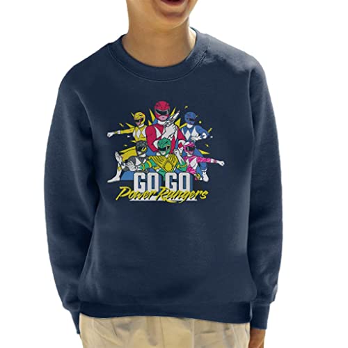 All+Every Power Rangers Go Go Retro 90s Kid's Sweatshirt