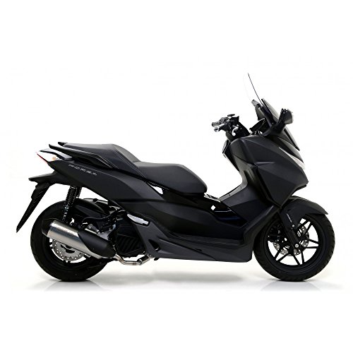 ARROW URBAN ALUMINIUM DARK SILENCER WITH DARK END CAP HONDA FORZA 125 ’15/20 HOMOLOGATED URBAN ALUMINIUM DARK SILENCER WITH BLACK STEEL END CAP FOR ARROW COLLECTOR, Metall