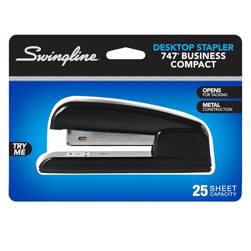 Agrafeuse Swingline 747 noire demi-bande pour ne plus bloquer les feuilles