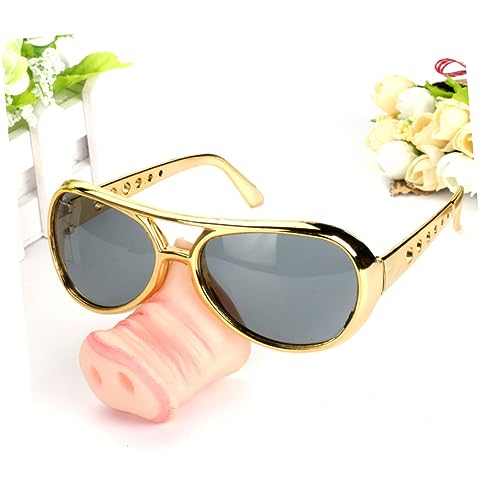 Homoyoyo Schweineschnauze Brille Für Hunde – Lustiges Partyzubehör Für Halloween – Tierkostüm Mit Sonnenbrille – Ideales Accessoire Für Schweinchen Und Tierische Feiern
