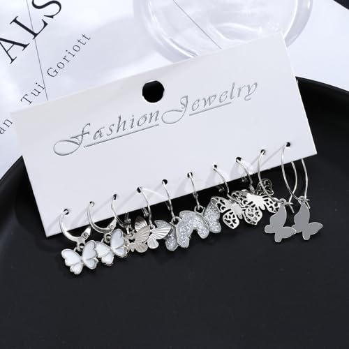 Image of Shining Diva Fashion Combo Set Stylish Drop Earrings for Women and Girls