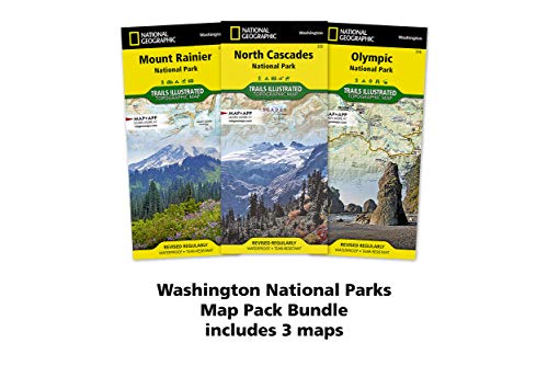 Washington National Parks [Map Pack Bundle] (National Geographic Trails Illustrated Map) #TOP2