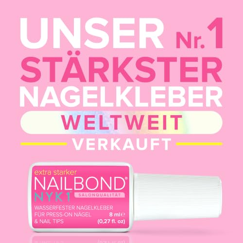 NYK1 Nagelkleber Extra Stark für Press-Ons, Nageltips & Kunstnägel | 8ml – Ansicht 2