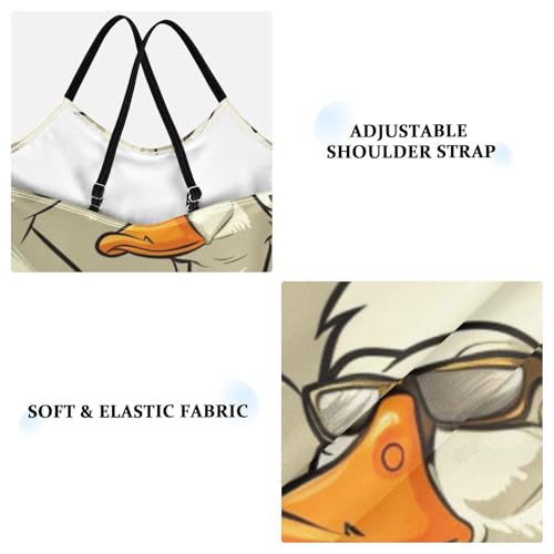 senya Girls Swimsuits Ducks Wearing Sunglasses One-Piece Swimwear Quick Dry Girls Bathing Suits for 3 Years Old3