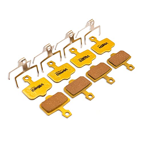 GRASKY 4 Pairs Full Metal Bicycle Disc Brake Pads/Fit For AVID Elixir R, CR, CR Mag, 1/3/5/7/9, X.0, XX Bike Brake Parts