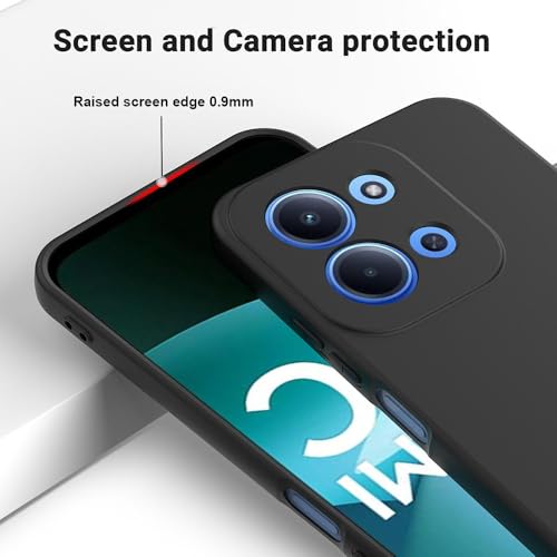 Image of Back Cover Compatible with Mi Redmi 15C 5G / Poco C85 5G | Full Camera Protection | Premium Liquid Silicon Case | Flexible Bumper Case for Mi Redmi 15C 5G / Poco C85 5G (Black)