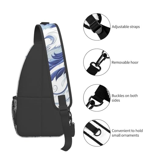 Image of Crossbody Bag Elegant-Fox Sling Bag Backpack Chest Bags Shoulder Bag for Women Men