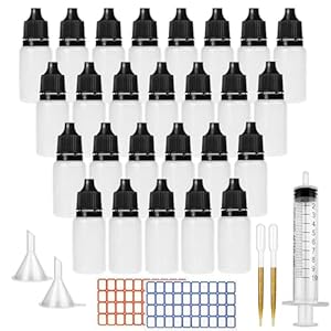 DONQL 26 Stück Augentropfenflasche 10ml Flaschen